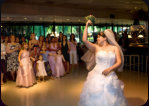 Santa Clara Freedom Hall Wedding Photo Bouquet Toss 17